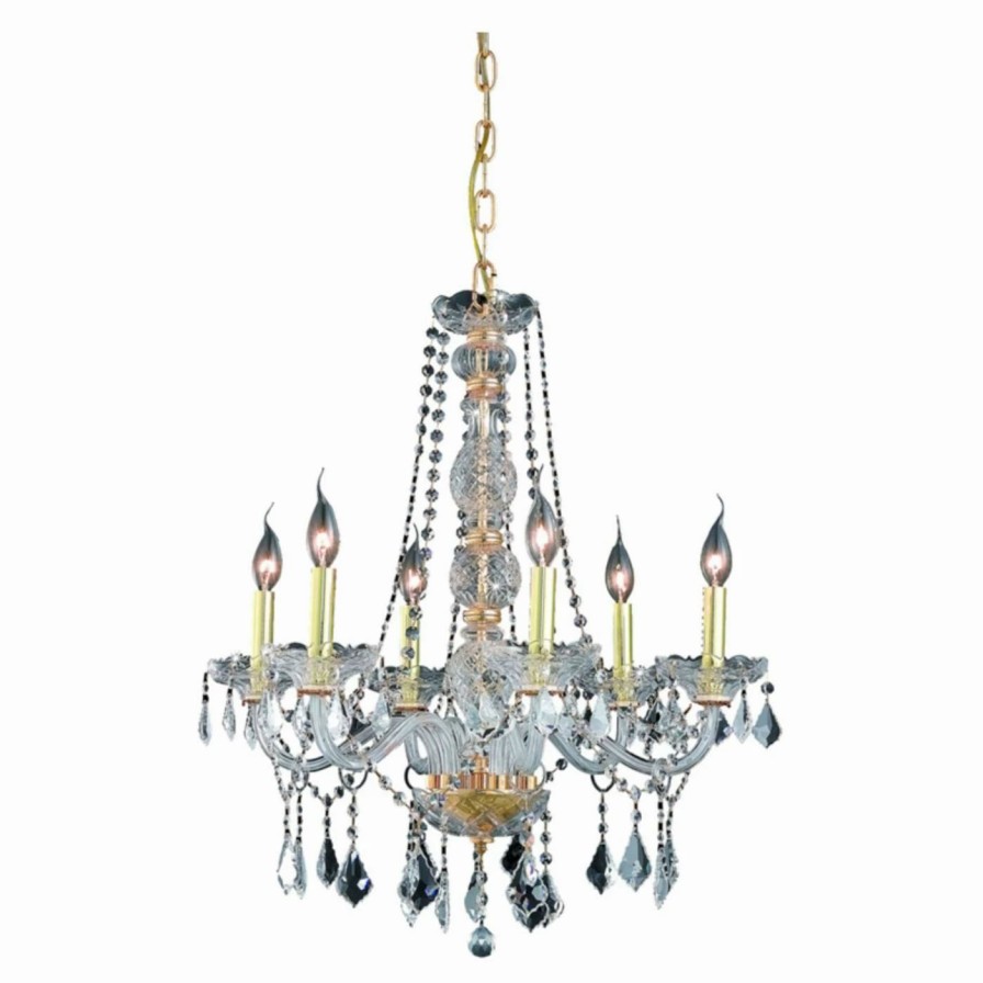 Candle * | Top 10 Elegant Lighting Verona 7856D24 Crystal Chandelier